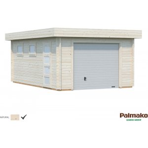 Garage Rasmus med takskjutport - 19,0 m² - Garage i byggsats