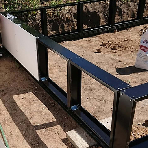 Till växthus Premium Mur 13 m² Sockel