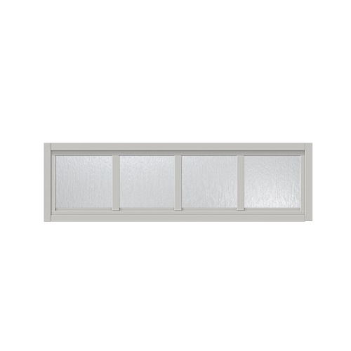 Överljus med spröjs Näs 12x3, Ljusgrå, Cotswoldglas