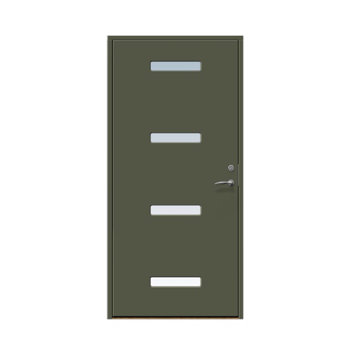Ytterdörr Stabil Mellby 10 x 20, Vänsterhängd, Olivgrön