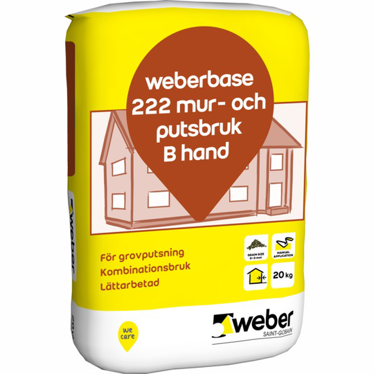 MUR&PUTSBRUK BASE 222 B 20KG | Beijerbygg Byggmaterial