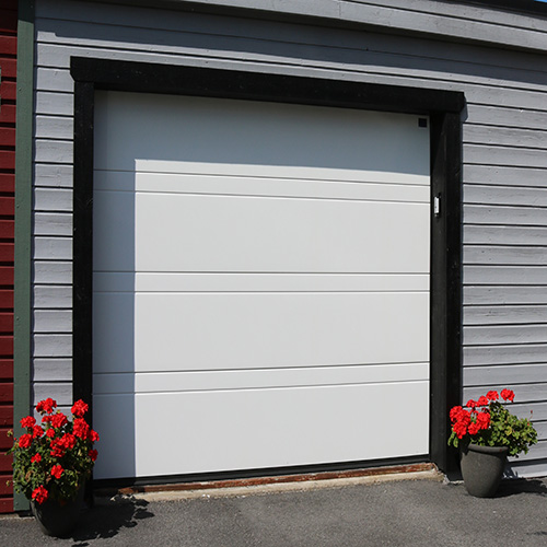 Garageport Advant Complete - Trend 2400 x 2125, Vit, Låskit förberett för ASSA