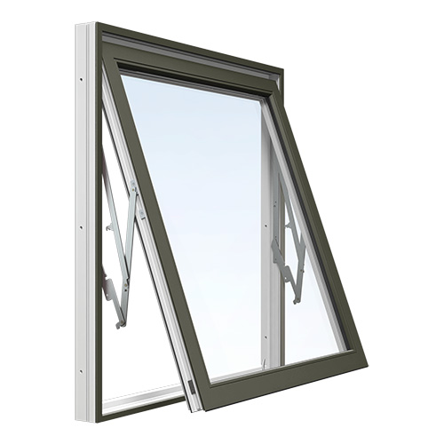 Energi Aluminium Vridfönster 7, 13, Olivgrön