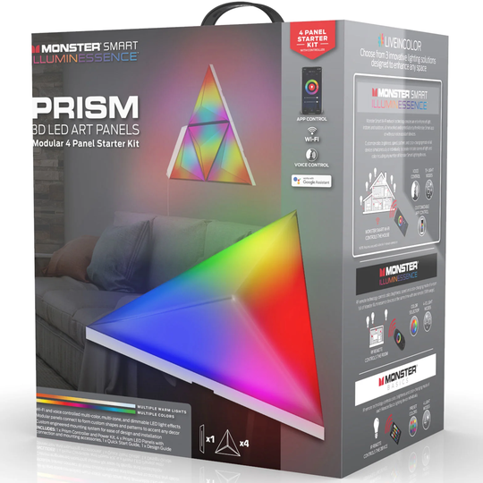 Monster Illuminessence Prism 3D LED Panels Startkit