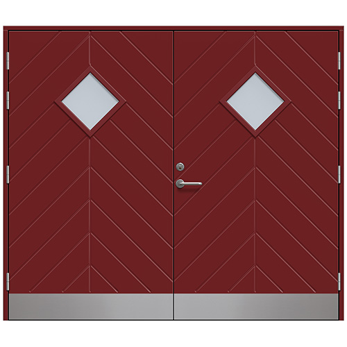 Slagport Saxtorp 2500 x 2100 mm, Röd, Cotswoldglas