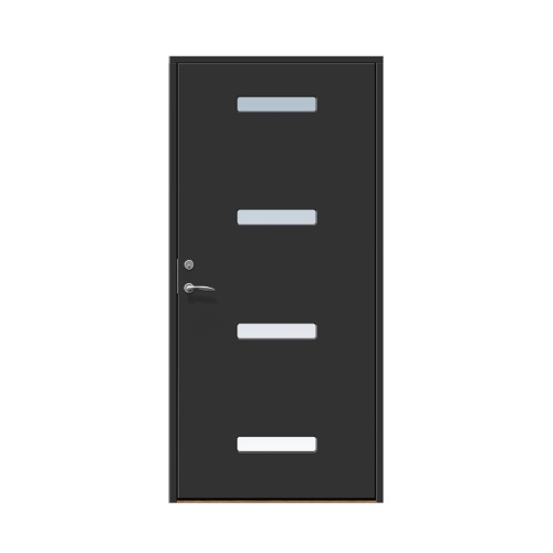 Ytterdörr Stabil Mellby 9 x 21, Högerhängd, Svart
