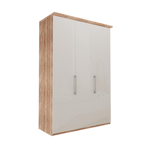 Garderob Atlanta - Ljus rustik ek 216 cm, 150 cm, Med kornisch