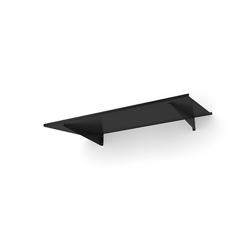 Entrétak Easy Collection - Flat Flat Svart, Svart aluminium, Flat Svart