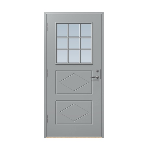 Ytterdörr Stabil Benarp 10 x 21, Vänsterhängd, Stengrå