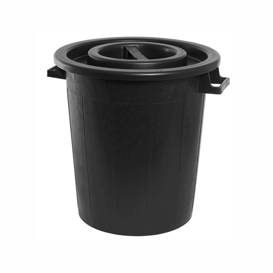 TUNNA MED LOCK SVART 50L | Beijerbygg Byggmaterial