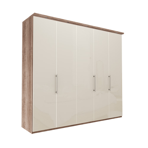 Garderob Atlanta - Mörk rustik ek 236 cm, 250 cm, Med kornisch