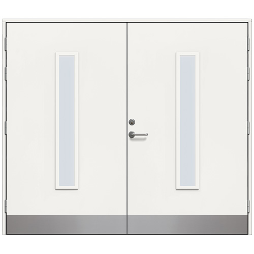 Slagport Stehag 2400 x 2100 mm, Vit, Klarglas