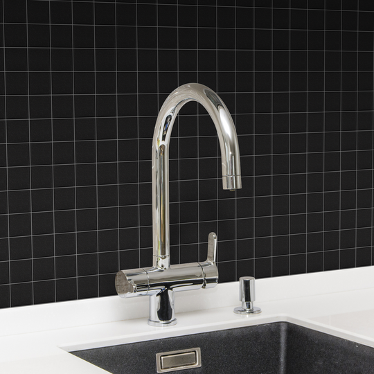 Klinkermosaik Arredo Titan Svart Matt 5x5 cm