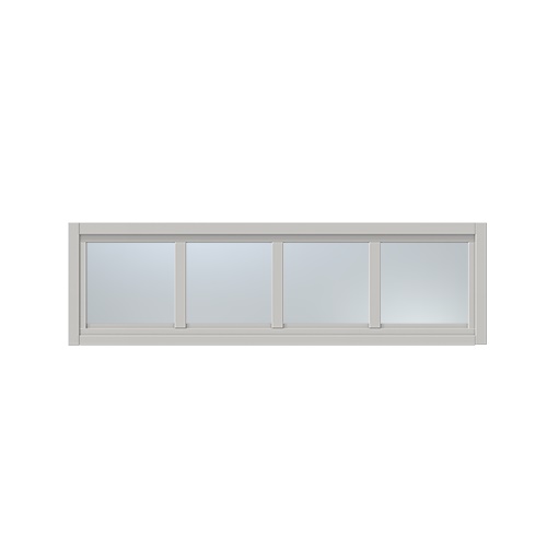 Överljus med spröjs Näs 13x5, Ljusgrå, Frostat glas