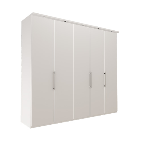 Garderob Atlanta - Vit 236 cm, 250 cm, Med kornisch