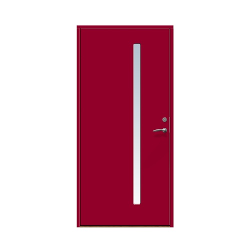 Ytterdörr Stabil Hjärup 10 x 21, Vänsterhängd, Hallonröd
