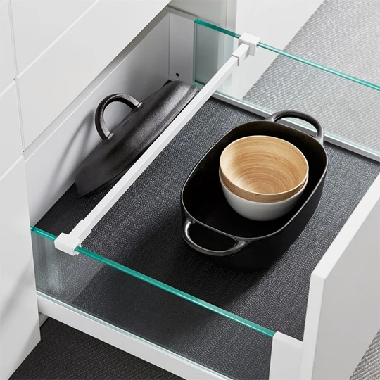Ballingslöv Lådavdelare LALVG lock vit med glas - 70 cm