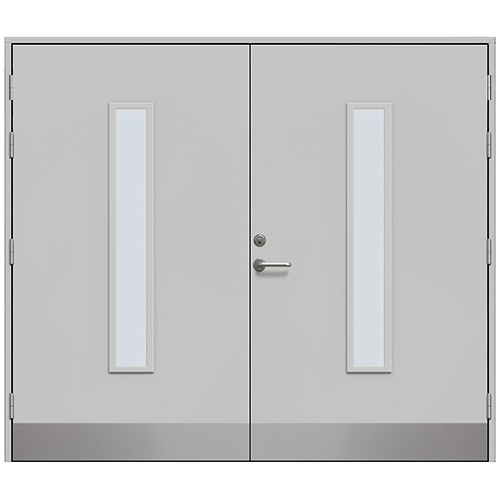 Slagport Stehag 2400 x 2000 mm, Ljusgrå, Frostat glas